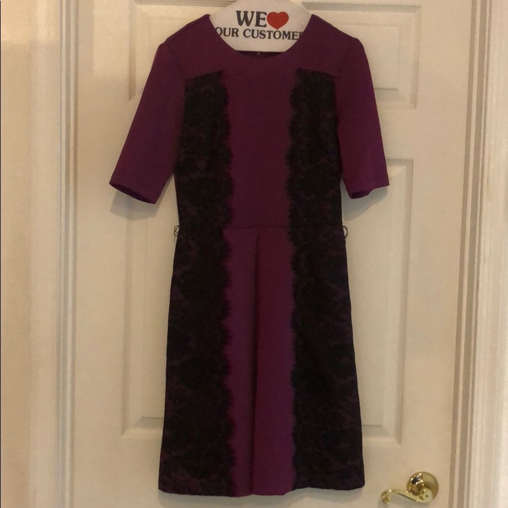 Danny and Nicole Dress - Purple and Black